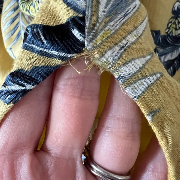 Majorelle Nikita Dress Yellow & Blue Tropical Print - Picture 5 of 9